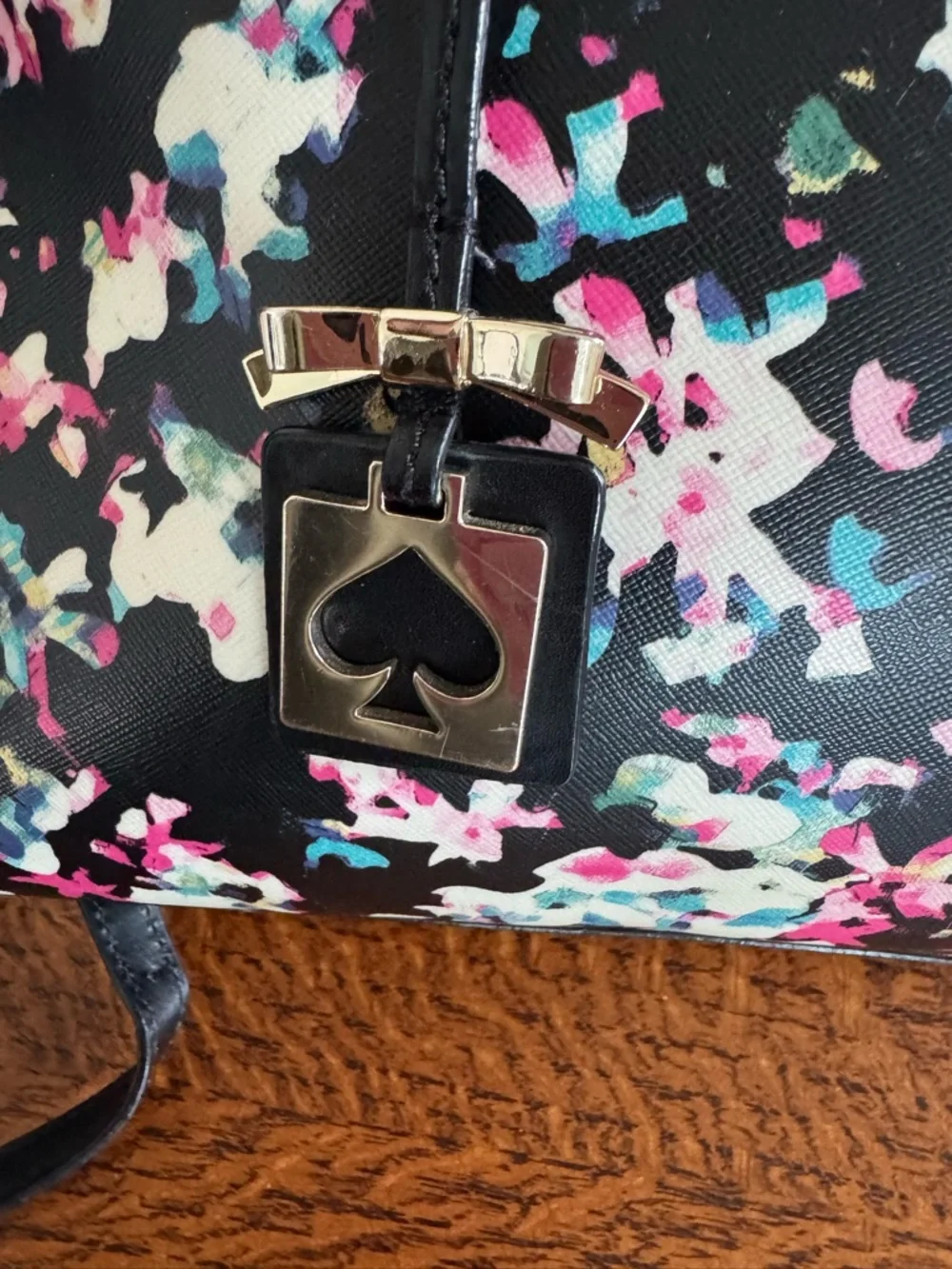 Kate Spade Brightwater Drive Small Rachelle Floral Satchel/Crossbody - EUC